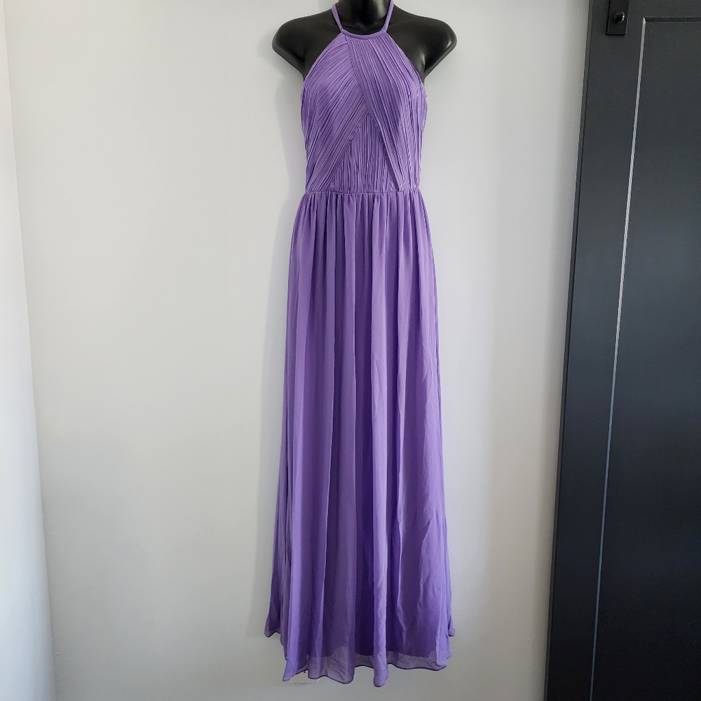 Light Purple Halter Maxi Dress